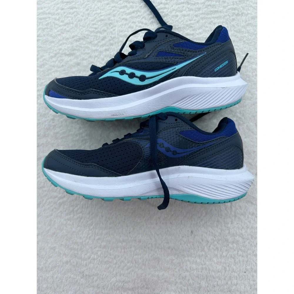 Saucony Cohesion 15 Womens Navy Teal Running Shoes‎ S10781-13 Size 5.5